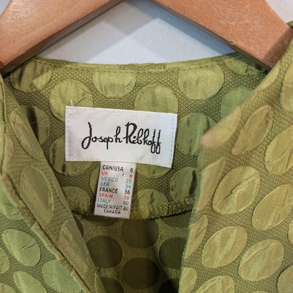 Joseph Ribkoff Green Textured Women's Cardigan - Picture 4 of 8